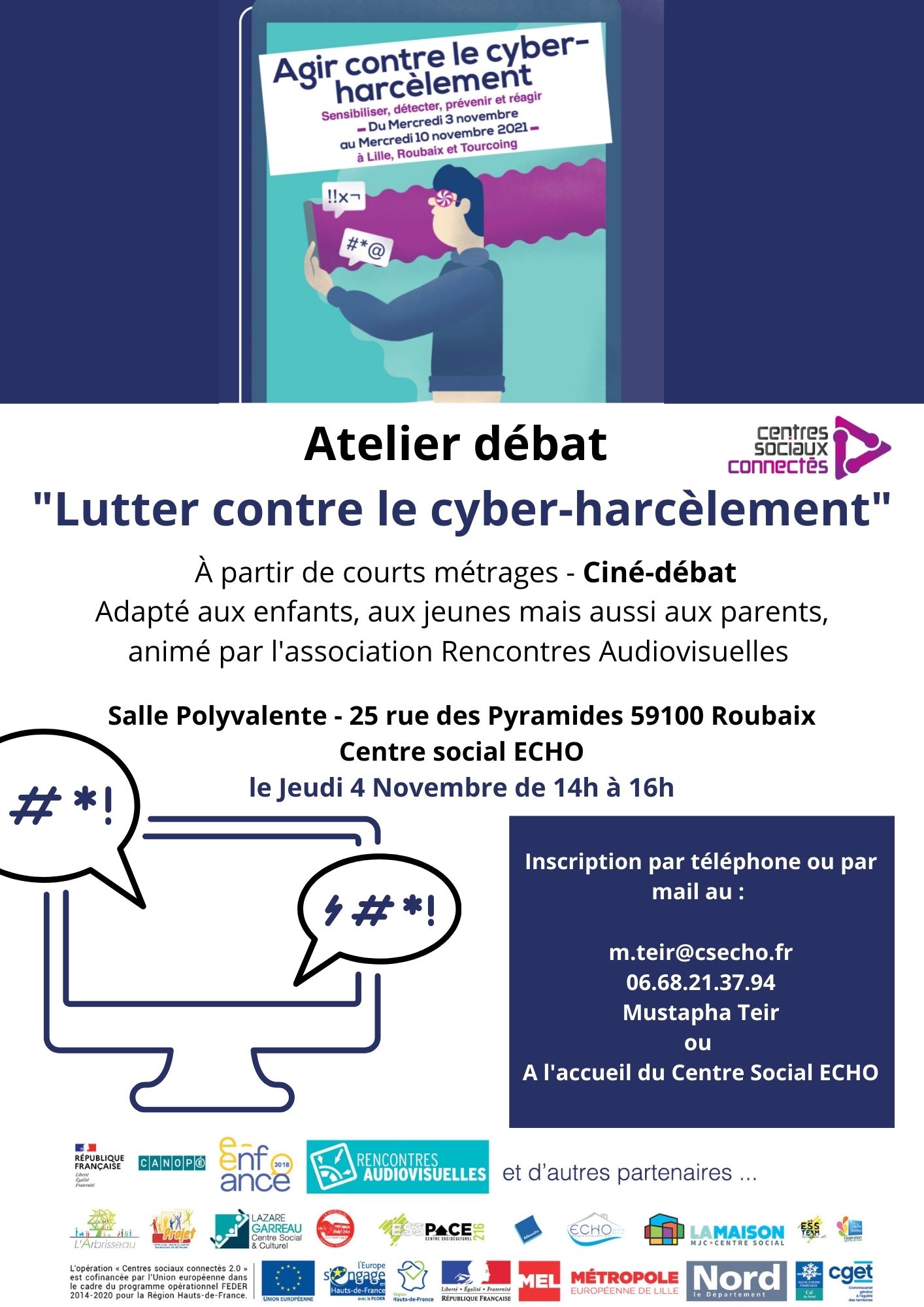 ATELIER DEBAT SUR LE CYBER HARCELEMENT